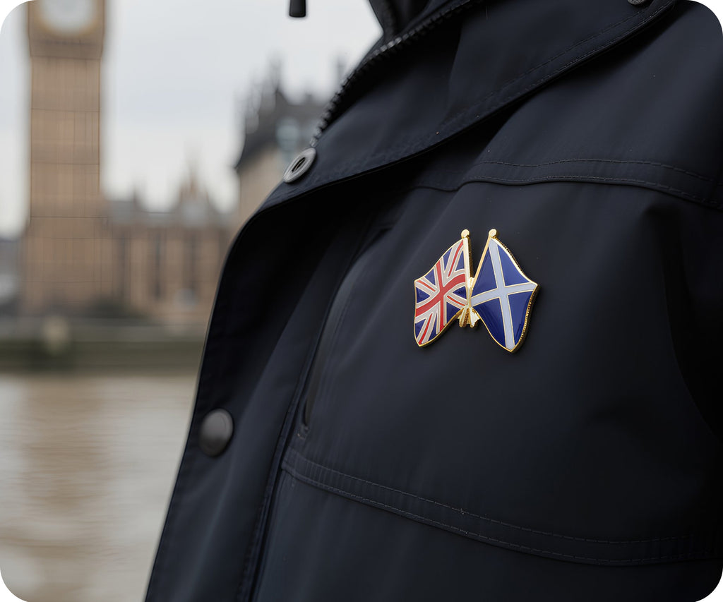 United Kingdom & Scotland Friendship Pin Badge