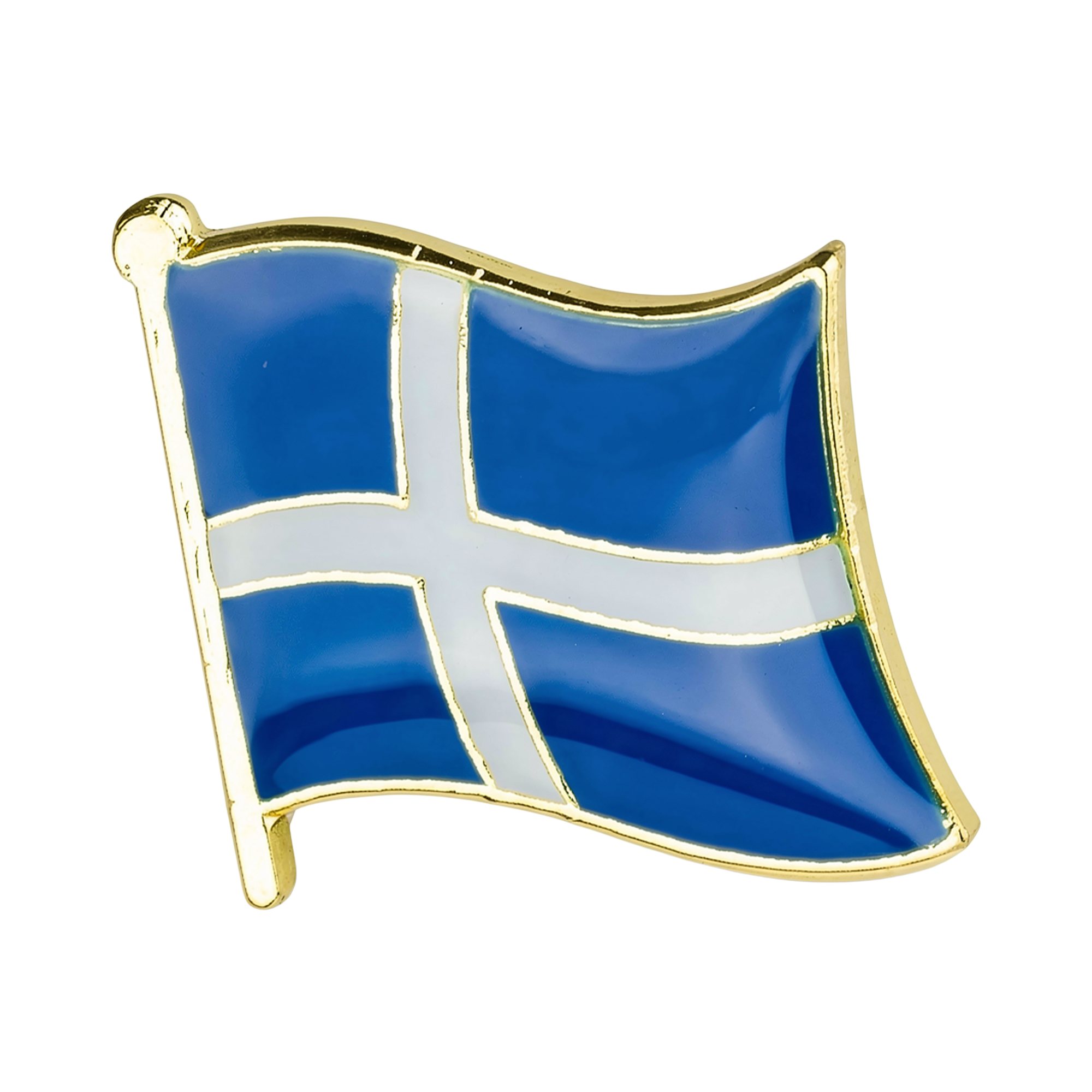 Shetland Flag Pin Badge