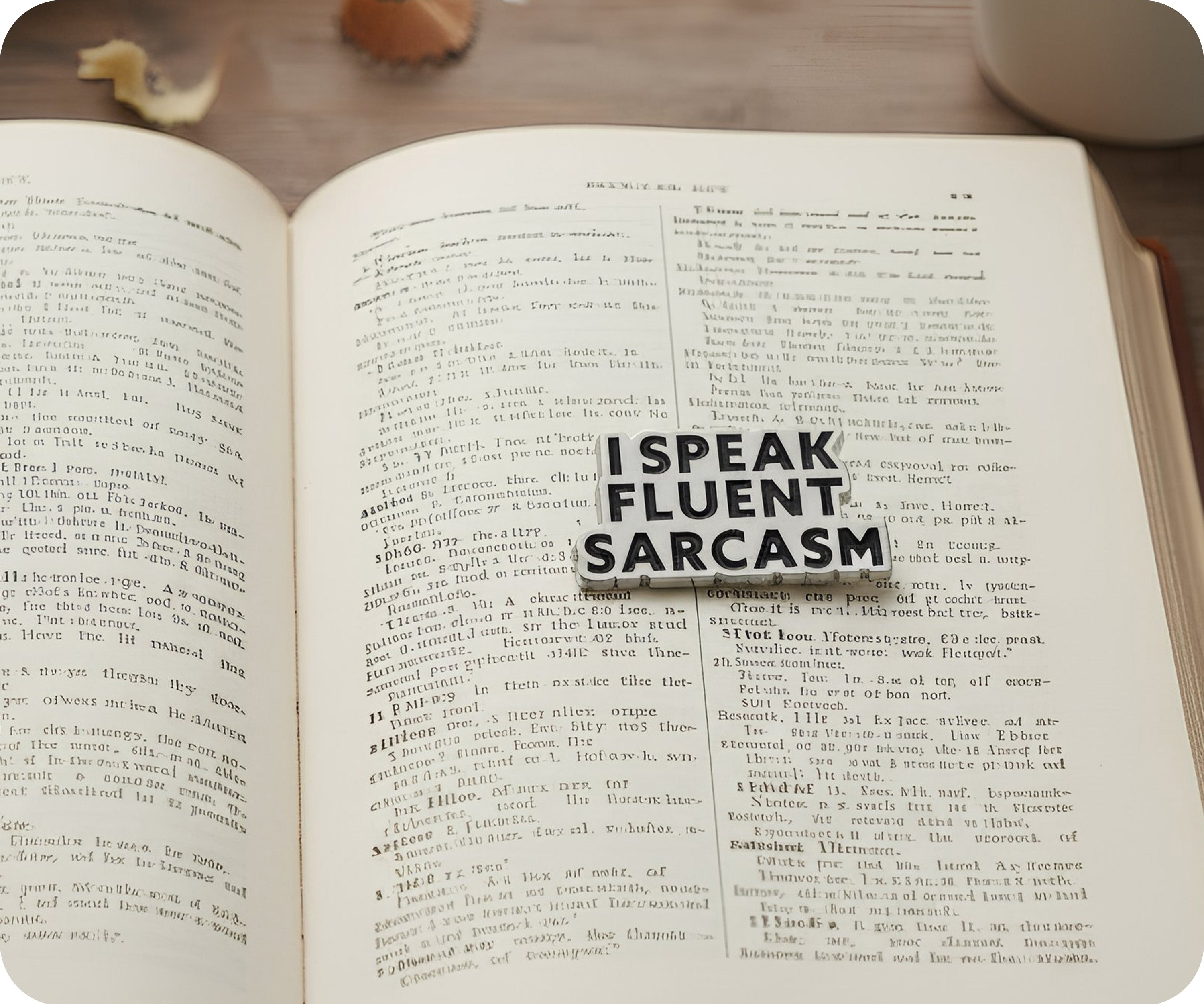 I Speak Fluent Sarcasm Pin Badge