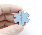 White Medical Ambulance Star Pin Badge