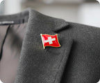 Switzerland Swiss Flag Pin Badge