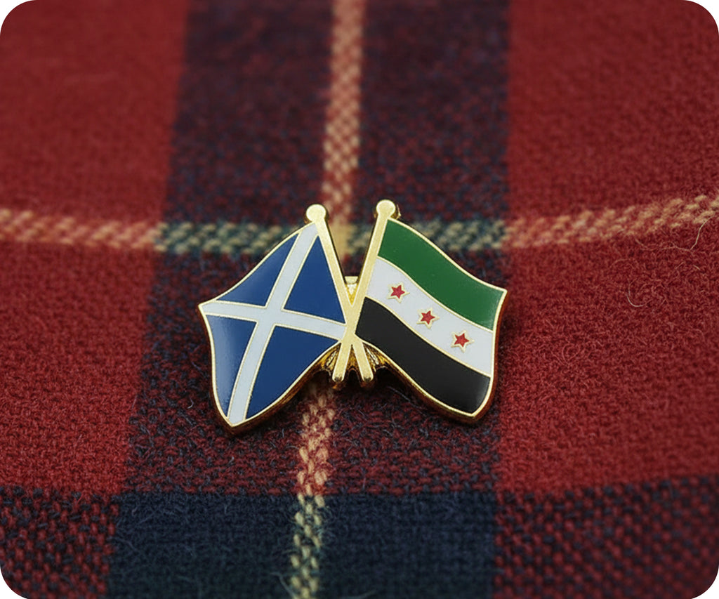 Scotland & Syria (3 Star) Friendship Pin Badge