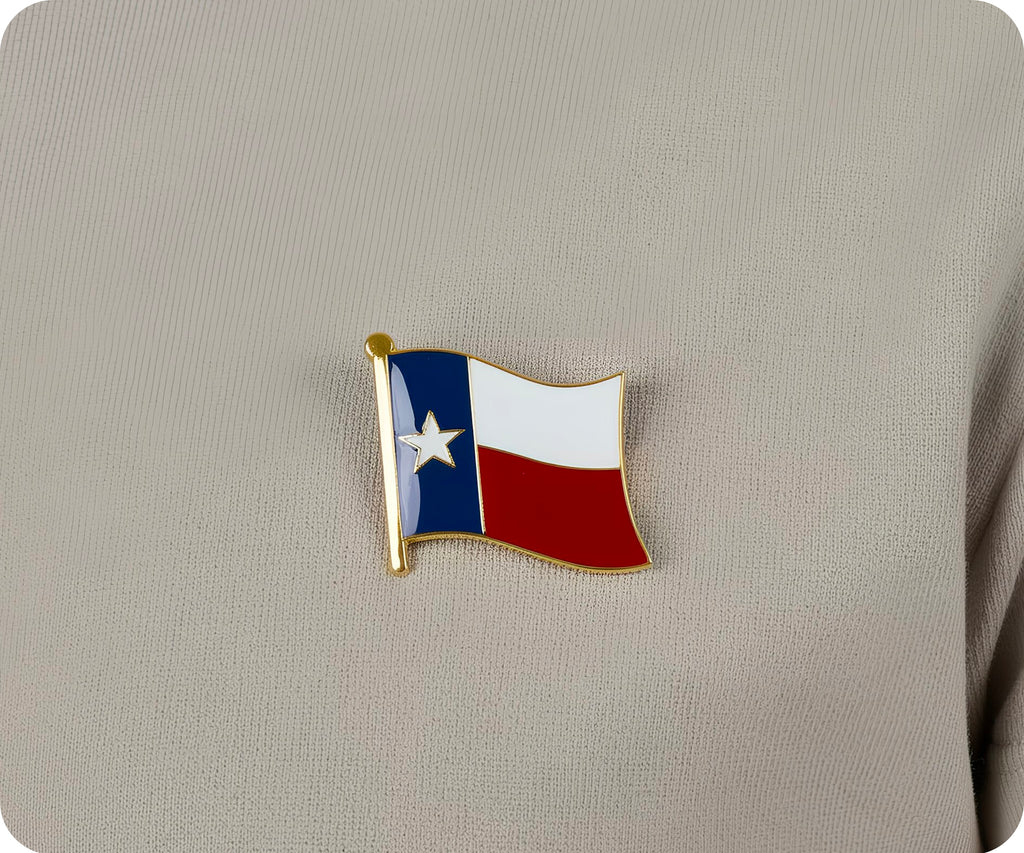 Texas U.S.A. State Flag Pin Badge