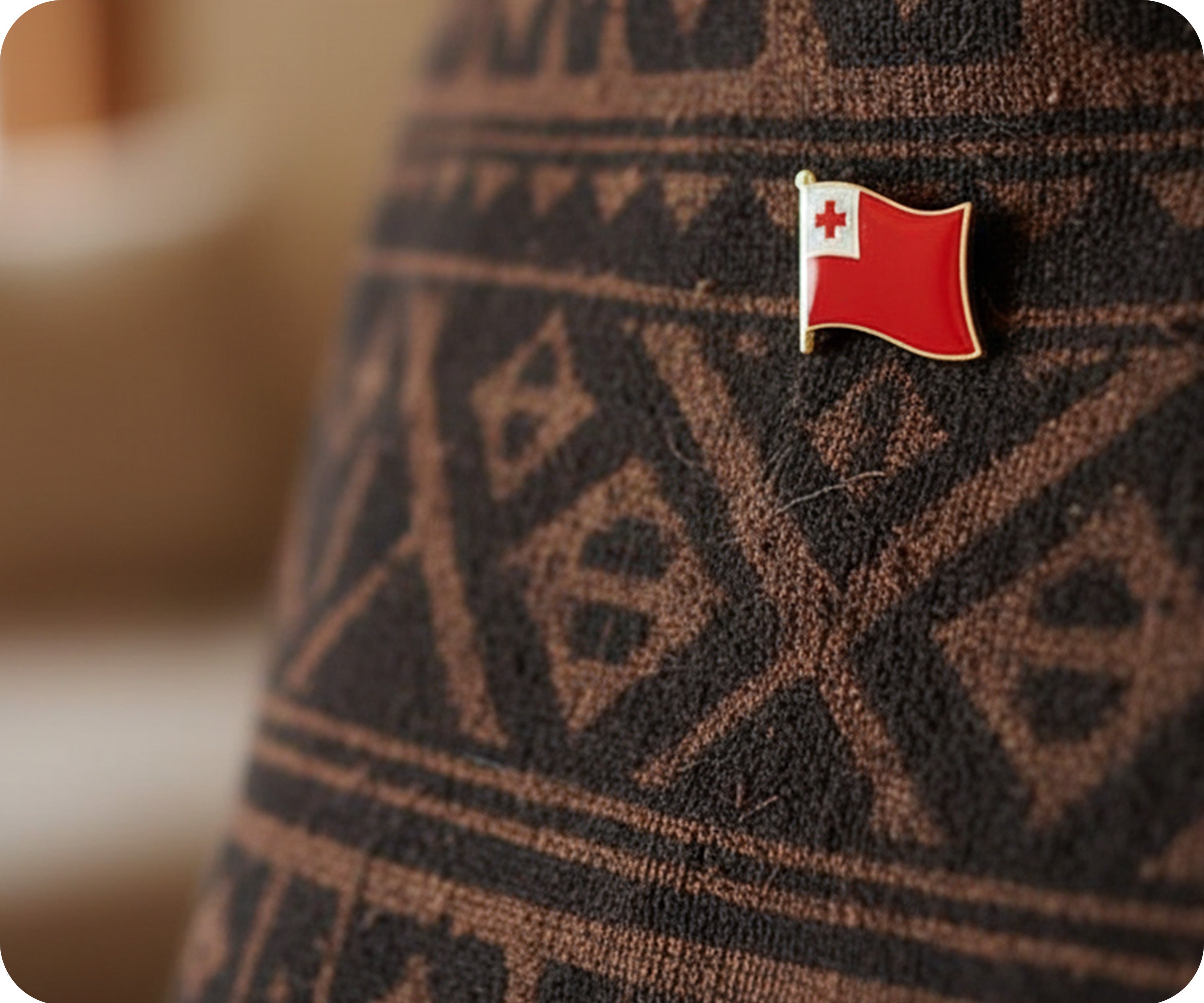 Tonga Flag Pin Badge