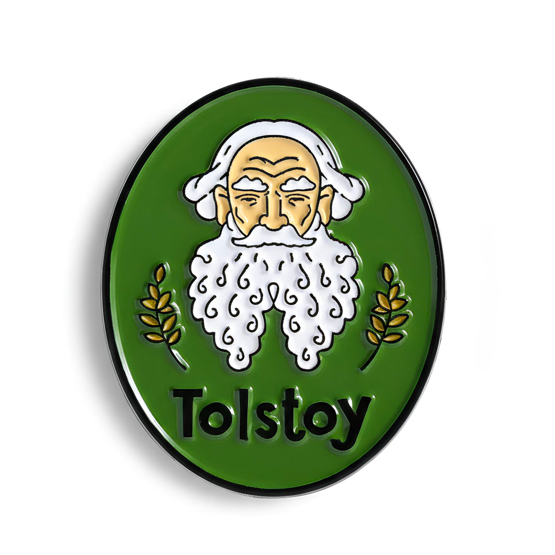 Tolstoy Historic Writer Pin Badge Main image