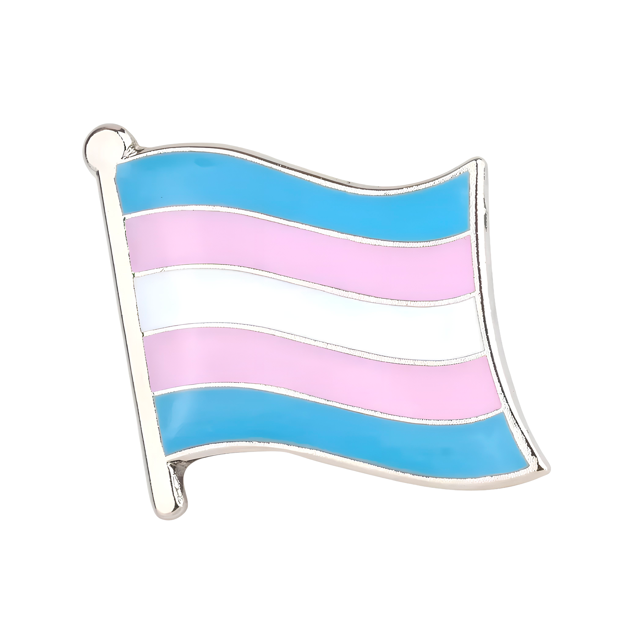 Transgender Flag Pin Badge Main image