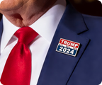 Donald Trump 2024 Pin Badge