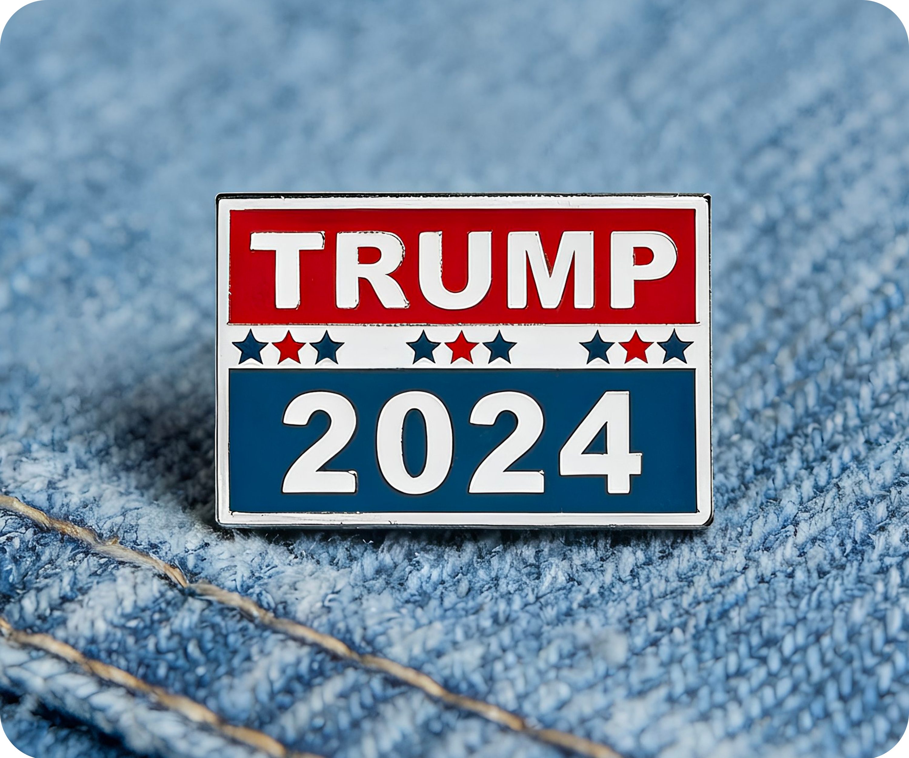 Donald Trump 2024 Pin Badge Secondary image