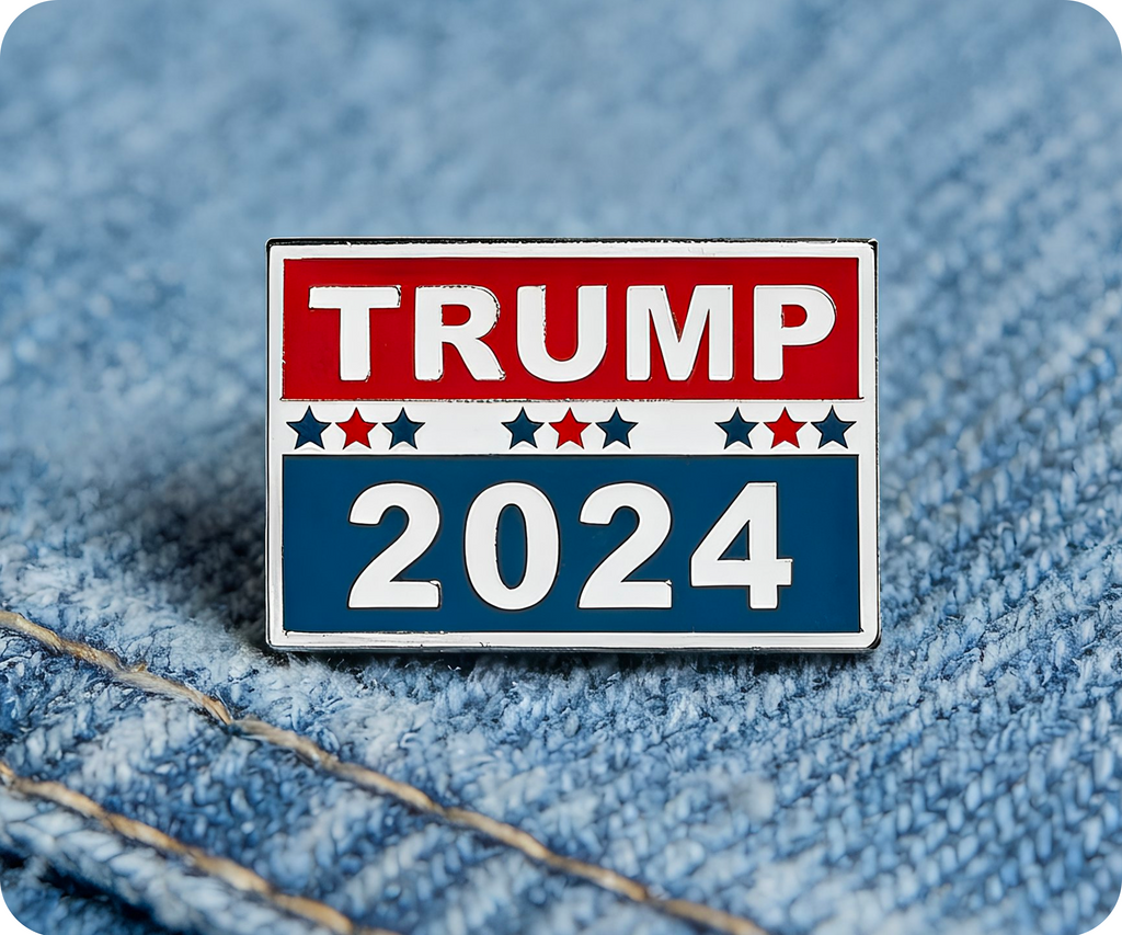 Donald Trump 2024 Pin Badge