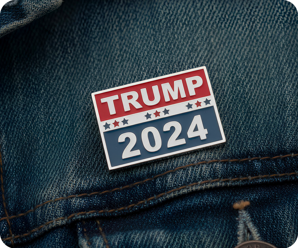 Donald Trump 2024 Pin Badge