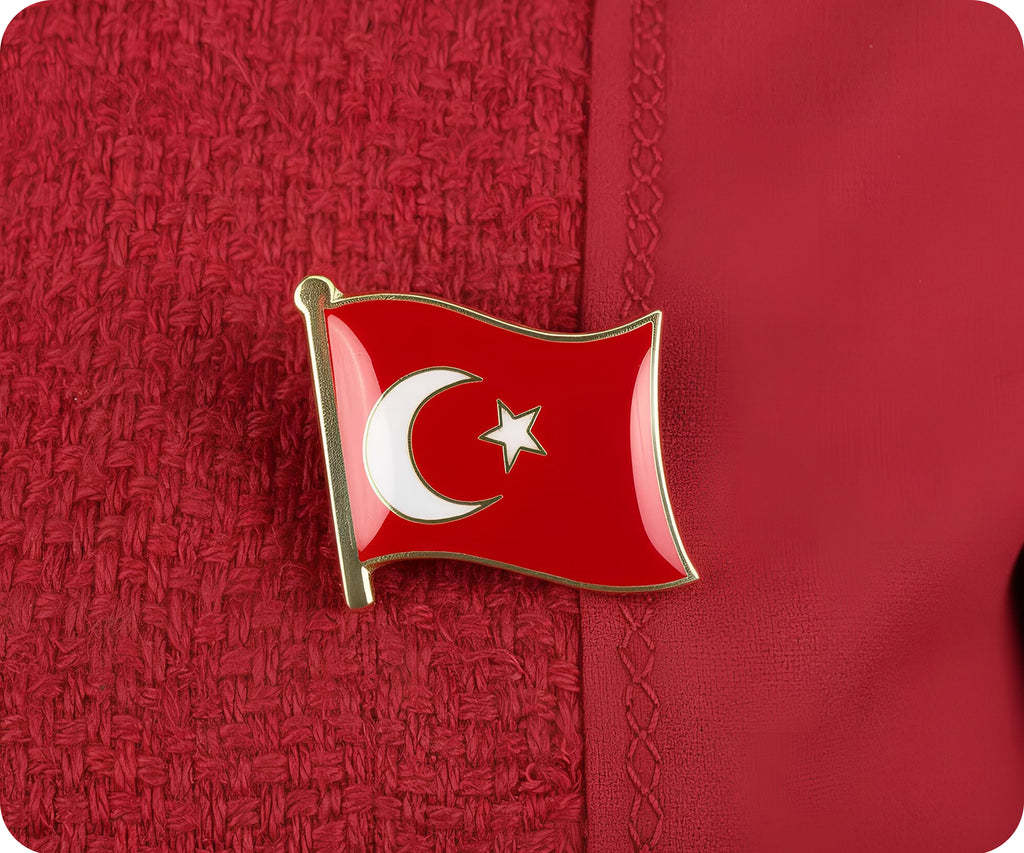 Turkey Flag Pin Badge