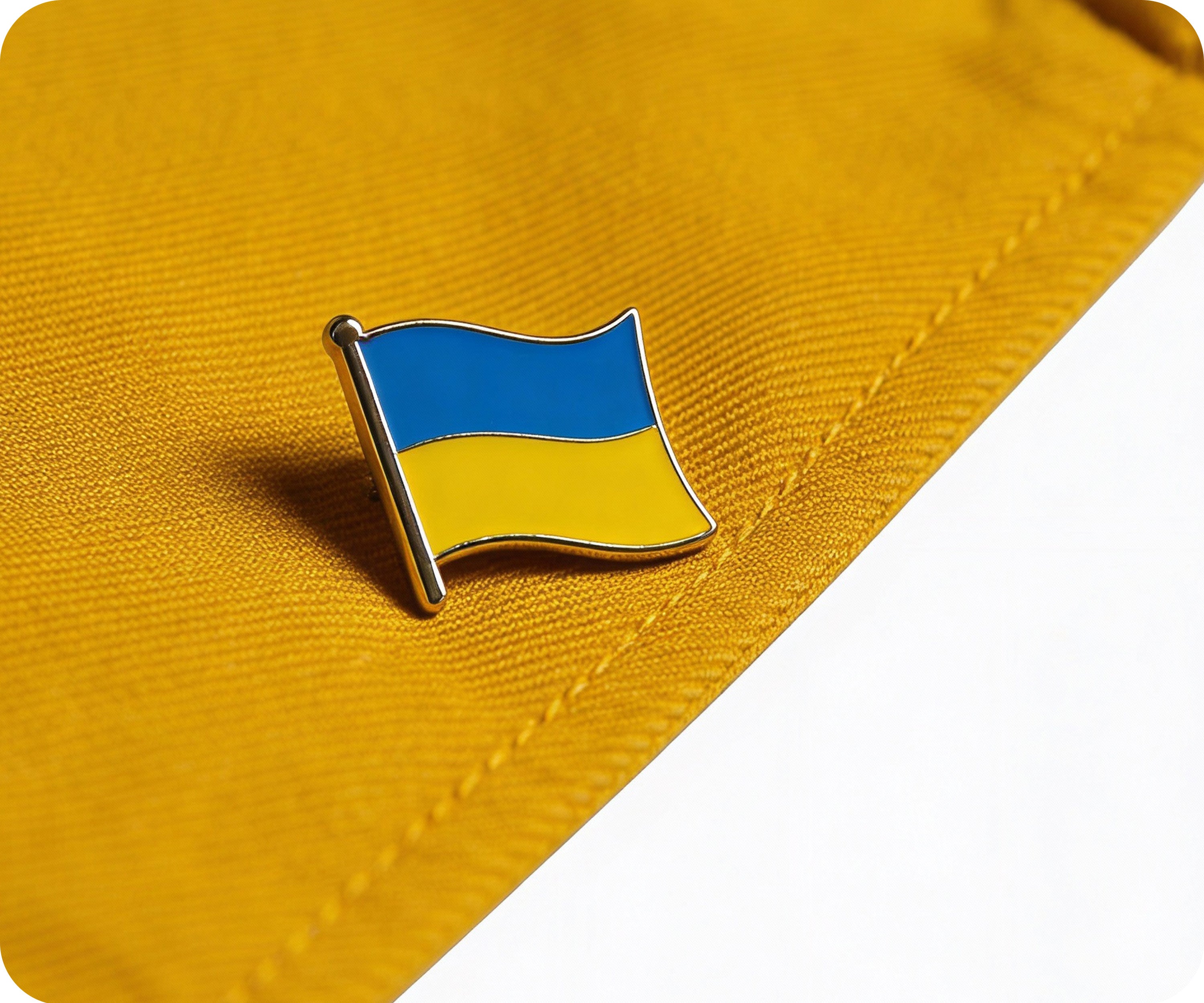 Ukraine Flag Pin Badge