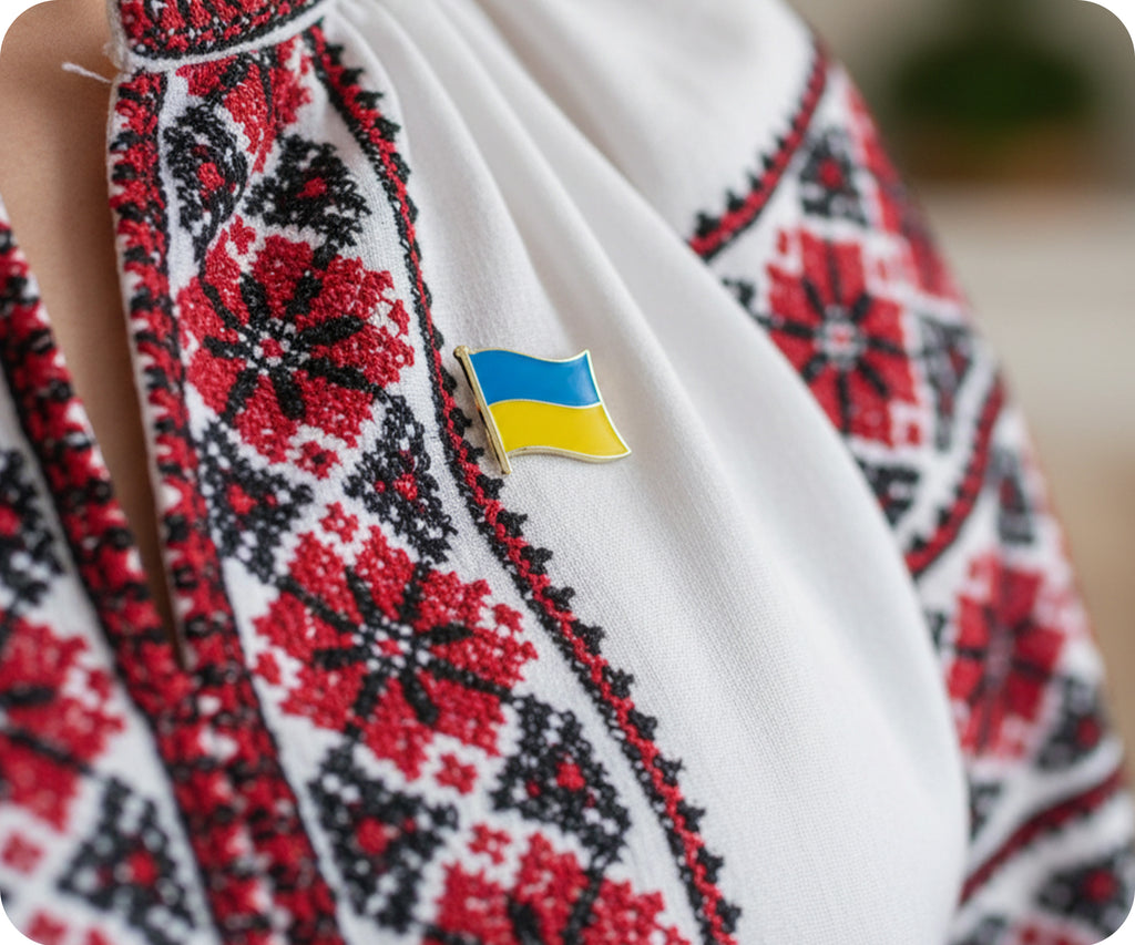 Ukraine Flag Pin Badge