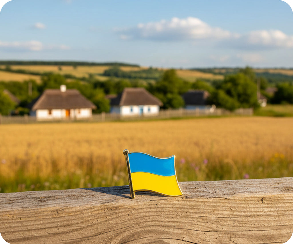 Ukraine Flag Pin Badge