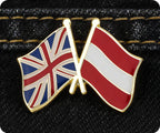United Kingdom & Austria Friendship Pin Badge