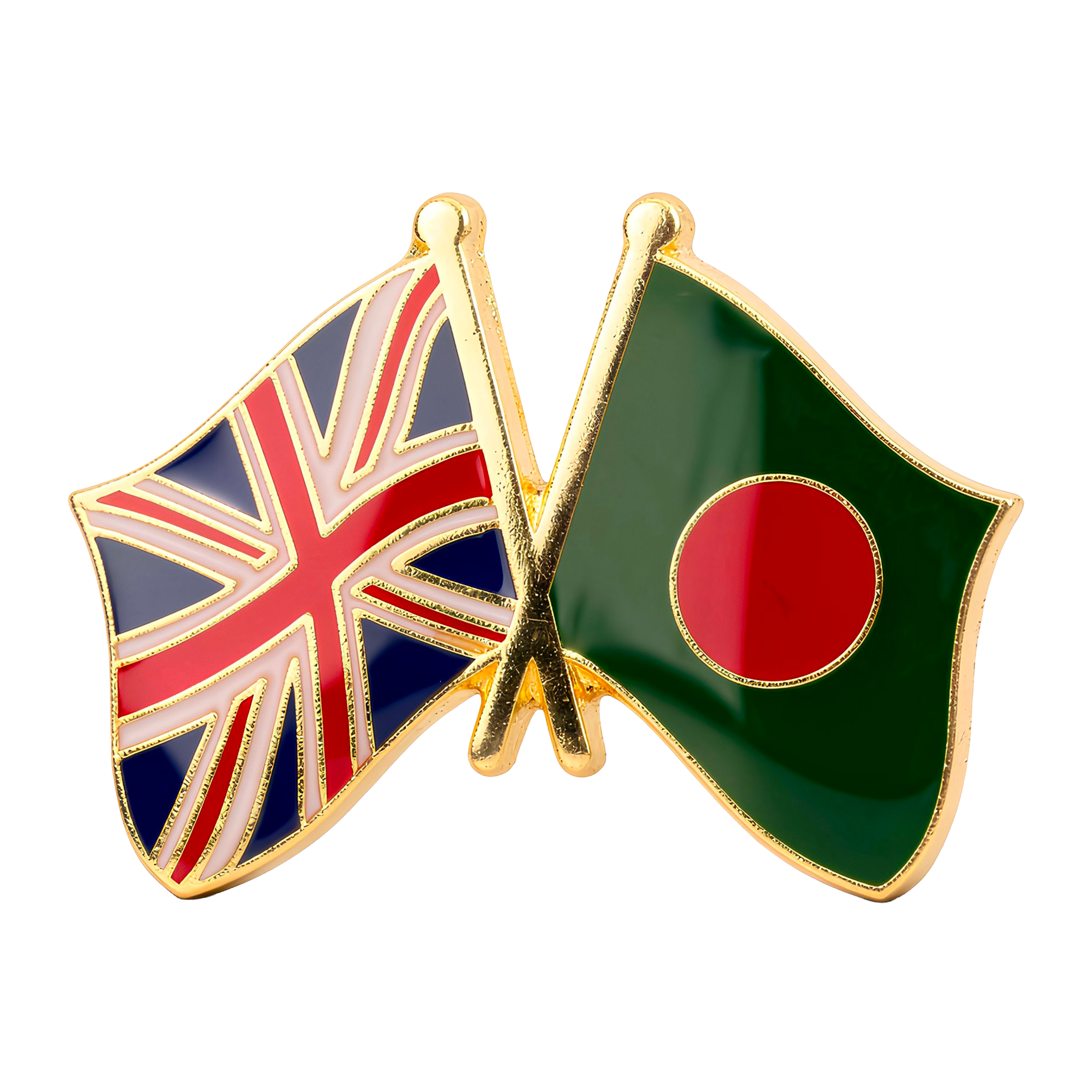 United Kingdom & Bangladesh Friendship Pin Badge Main image