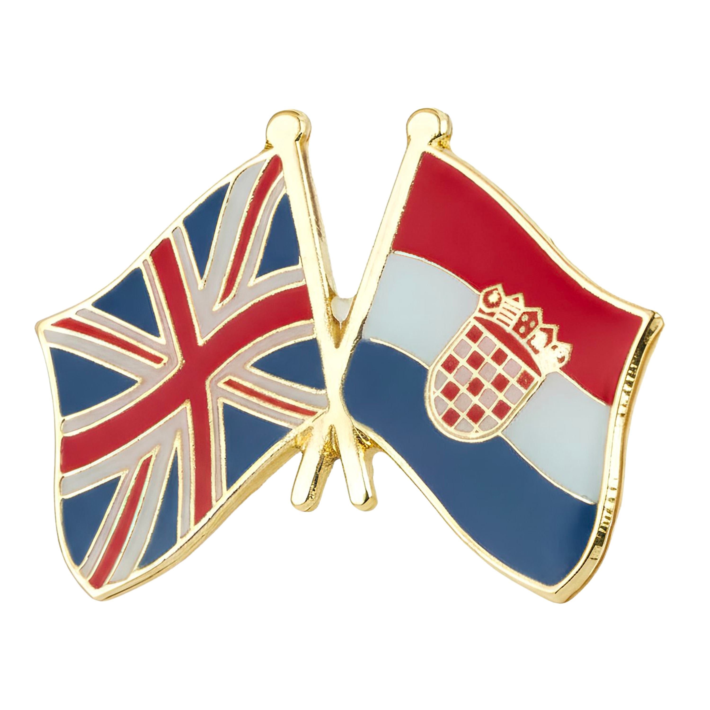 United Kingdom UK & Croatia Friendship Pin Badge Main image