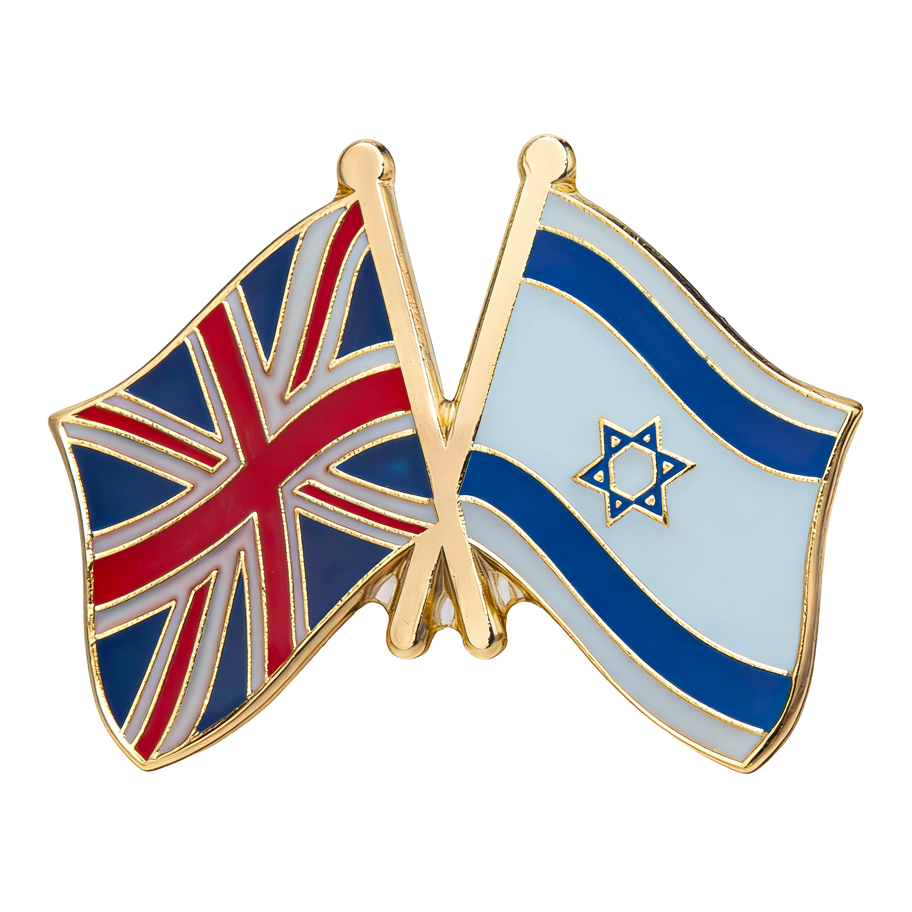 United Kingdom & Israel Friendship Pin Badge Main image