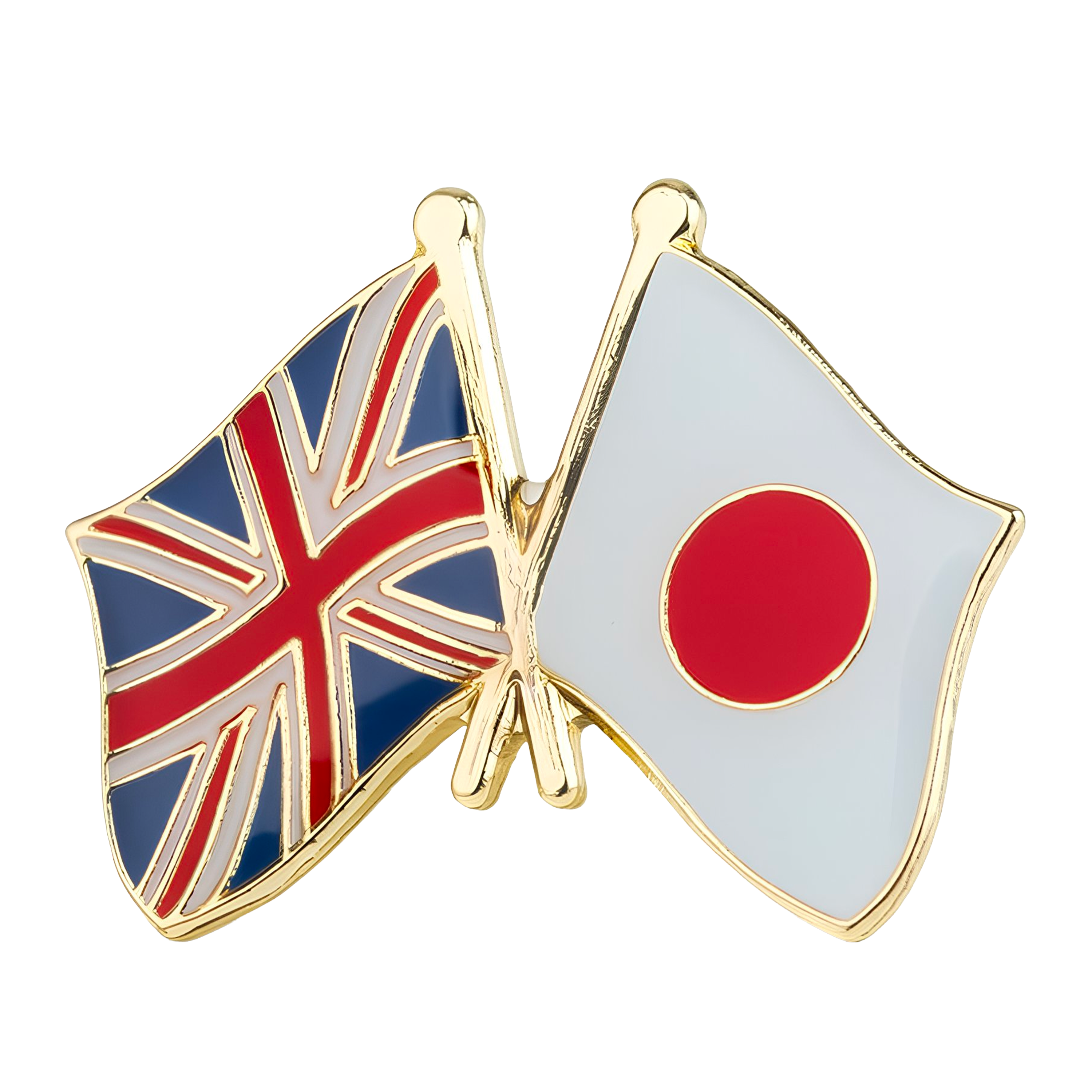United Kingdom UK & Japan Friendship Pin Badge Main image