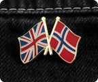 United Kingdom & Norway Friendship Pin Badge