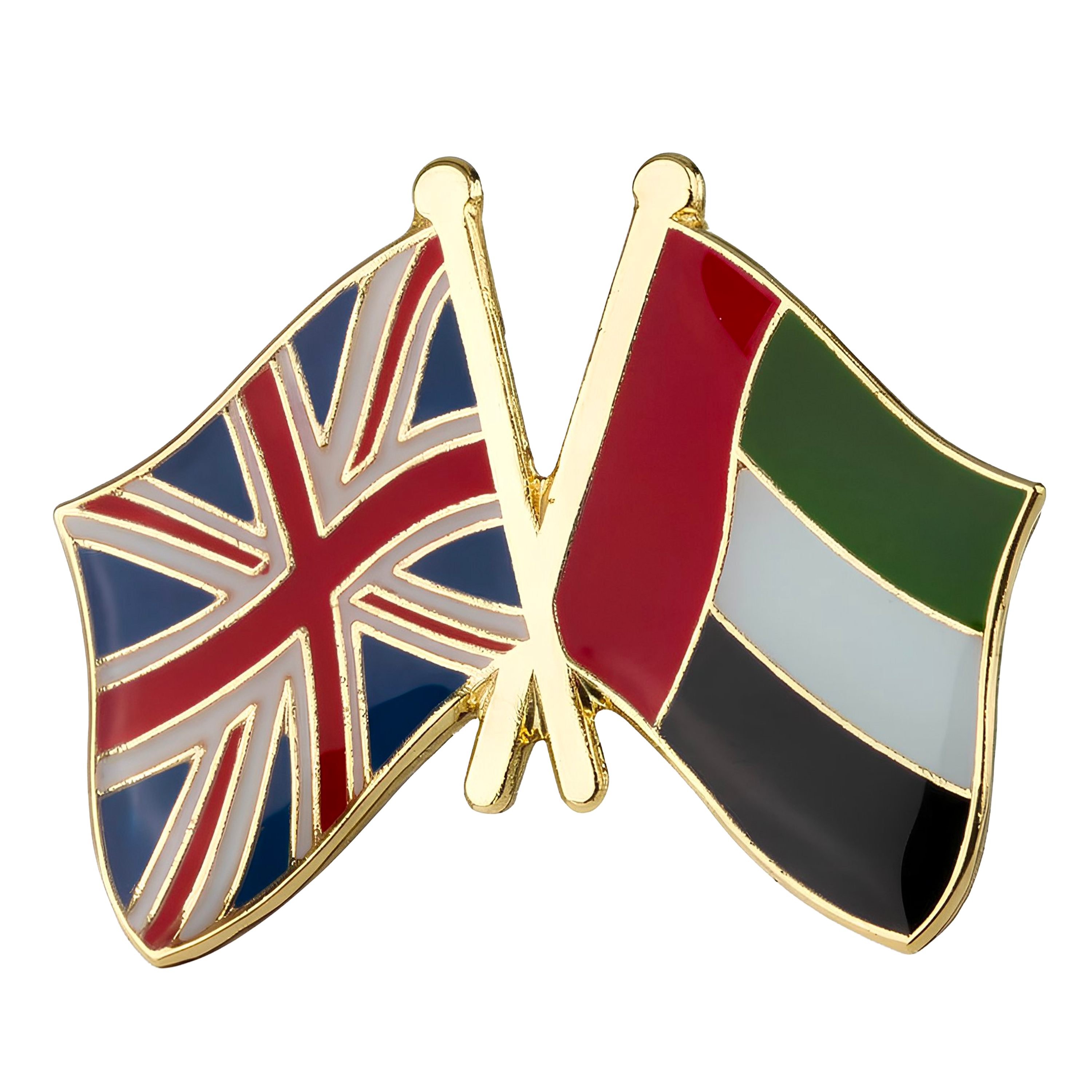 United Kingdom UK & United Arab Emirates UAE Friendship Pin Badge Main image