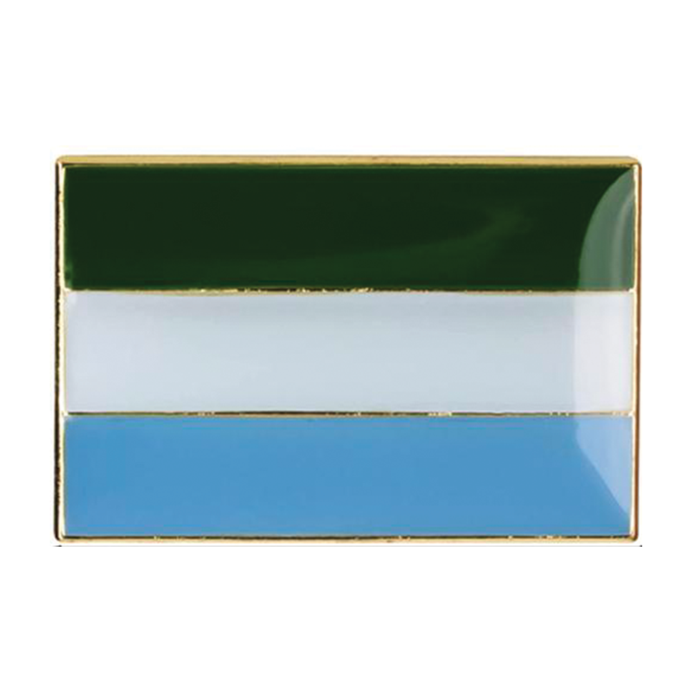 Sierra Leone Rectangle Pin Badge Main image