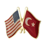 USA & Turkey Friendship Pin Badge