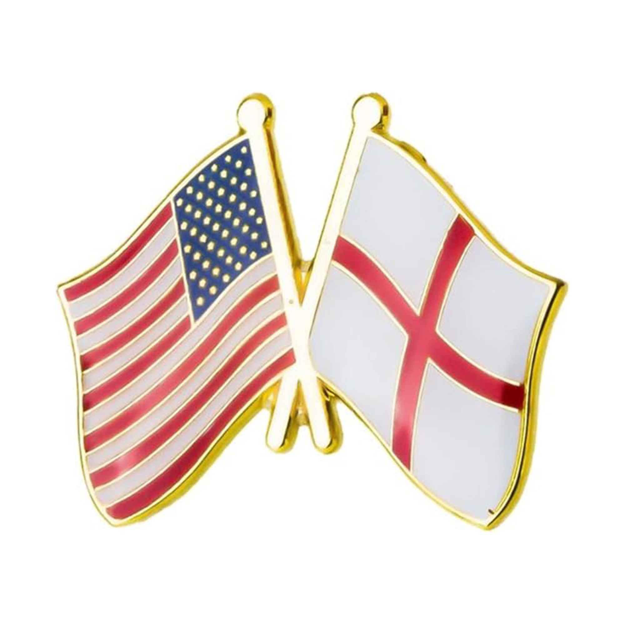United States & England Friendship Pin Badge Main image