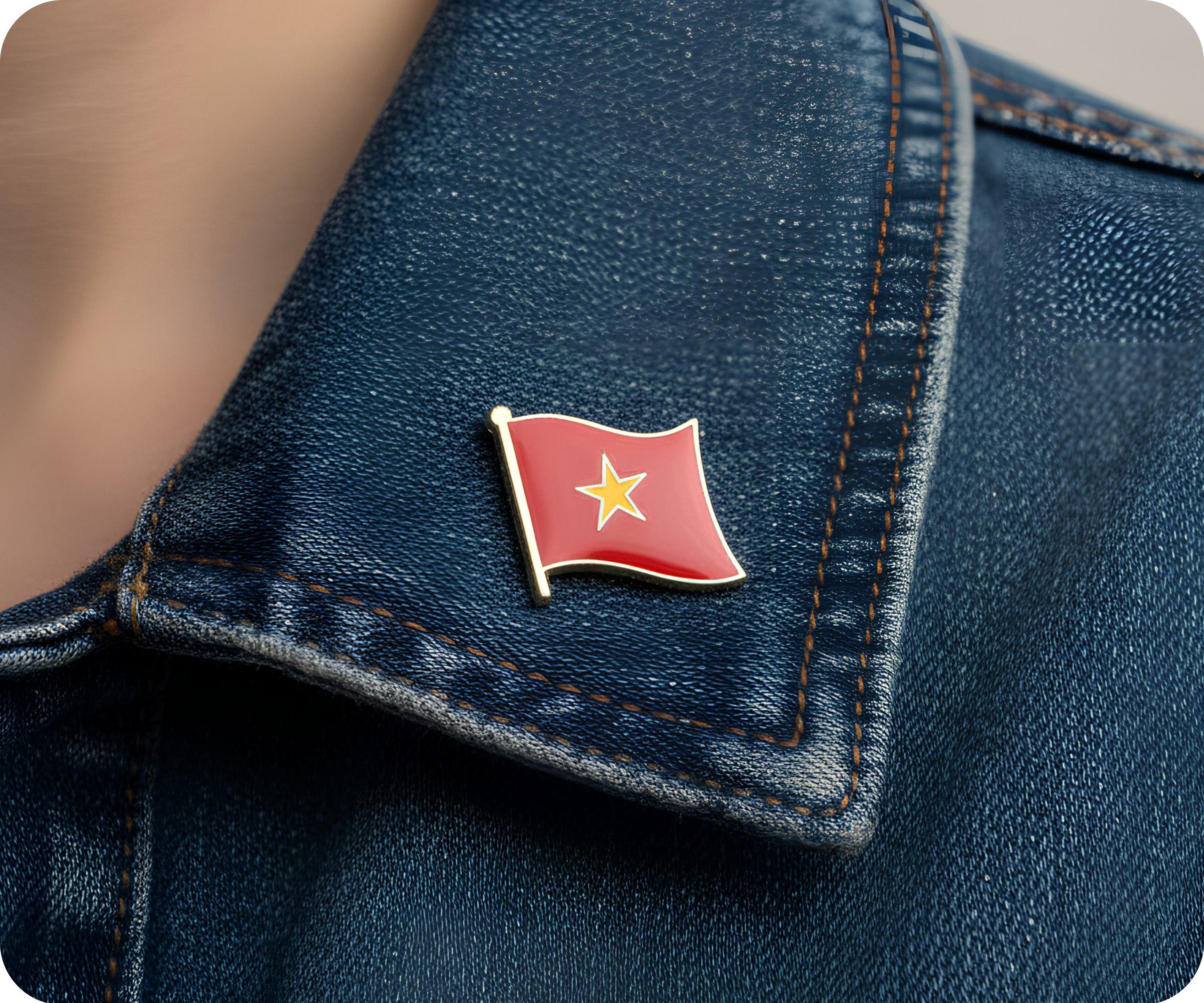 Pin con la bandera de Vietnam Imagen secundaria del producto