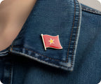 Vietnam Flag Pin Badge