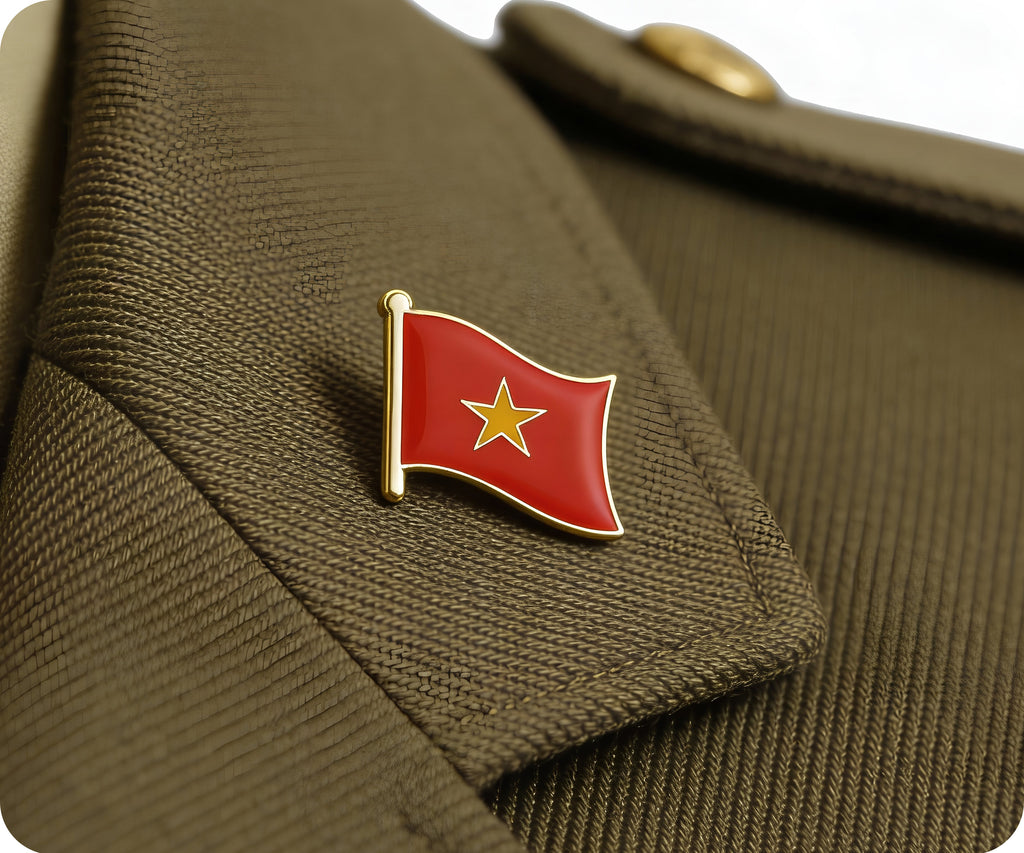 Vietnam Flag Pin Badge