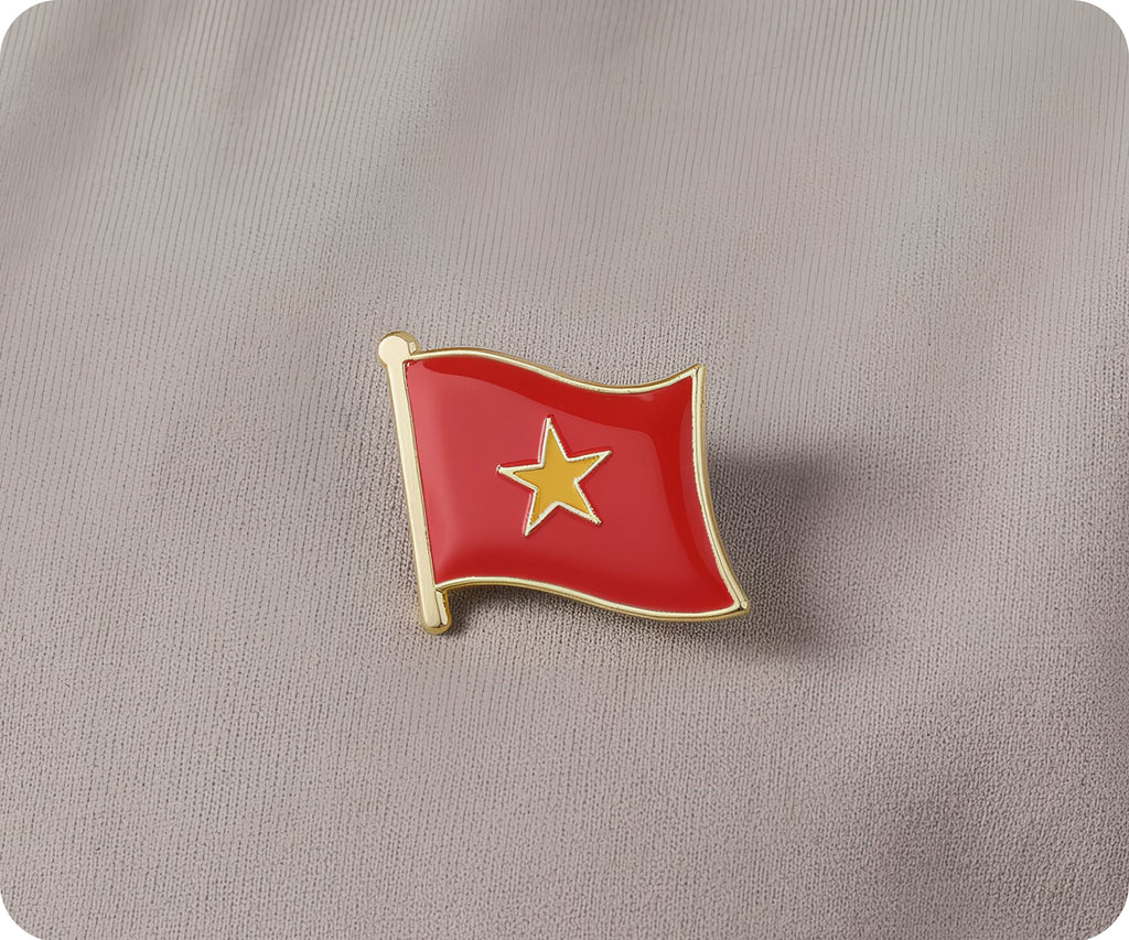 Vietnam Flag Pin Badge