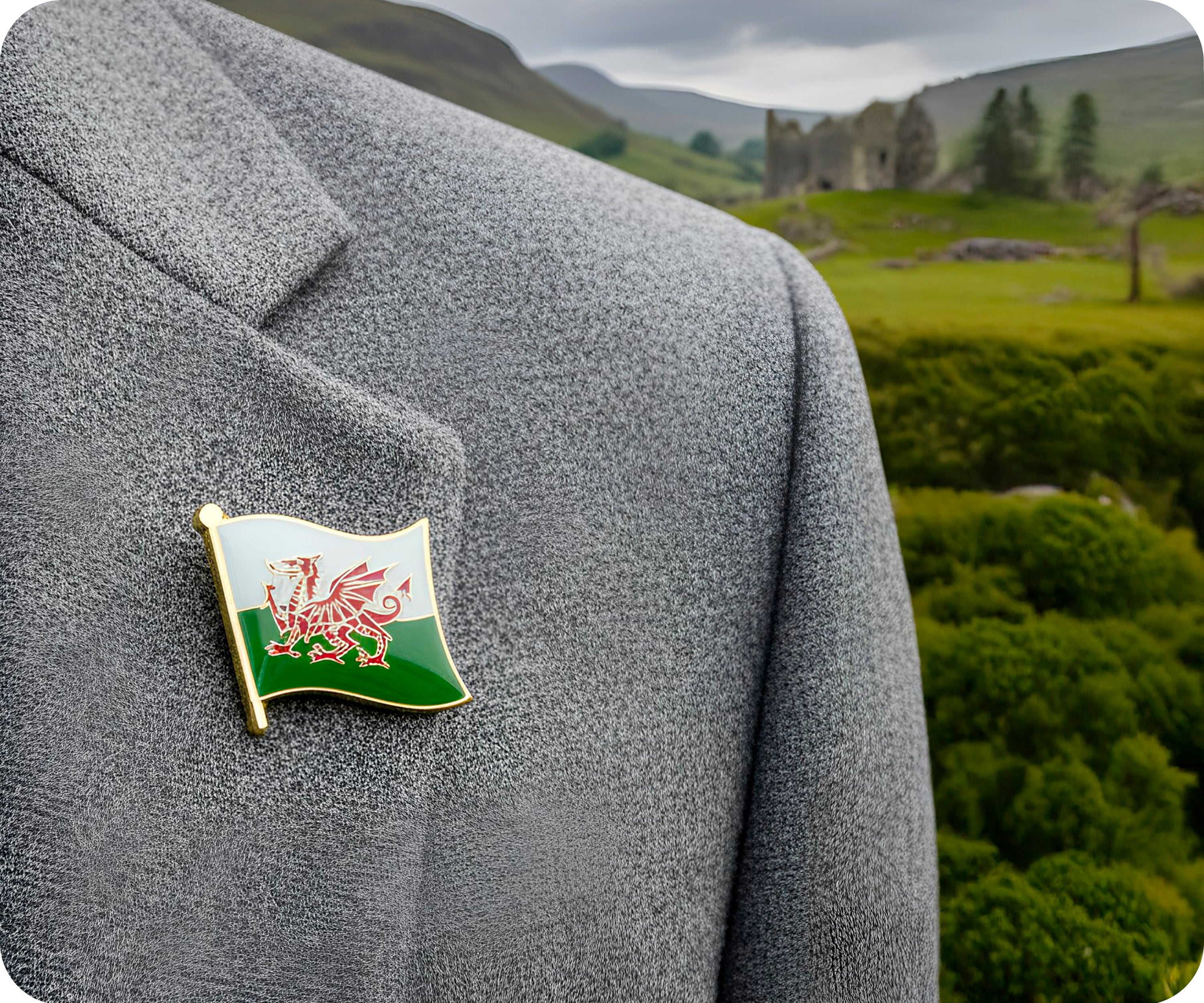 Wales Dragon Pin Badge