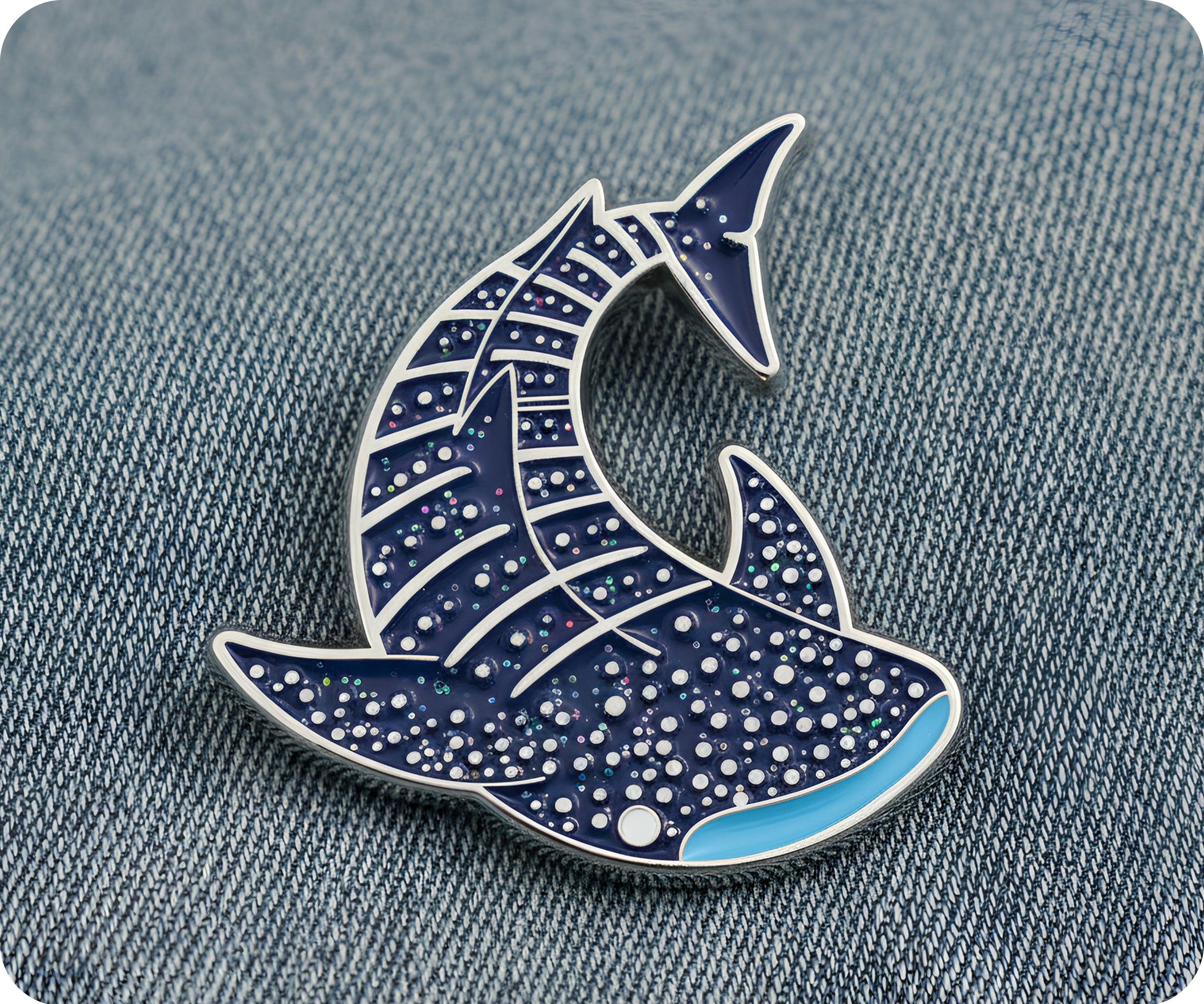 Whale Shark Ocean Pin Badge Secondary image