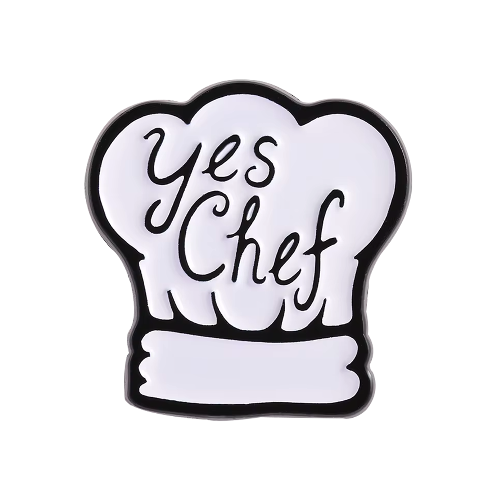 Yes Chef Cooking Pin Badge Main image