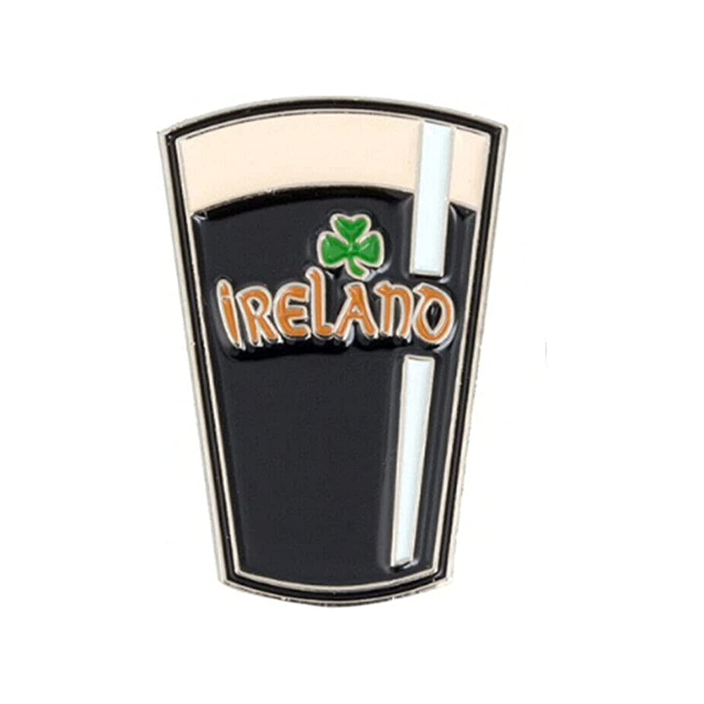Irish Ireland Beer Pin Badge Main image