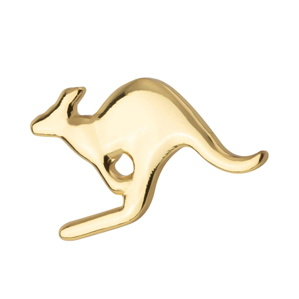 Kangaroo Gold Pin Badge Main image