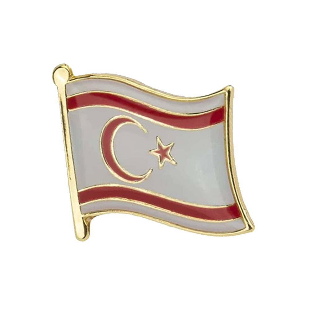 Northern Cyprus Flag Pin Badge Main image