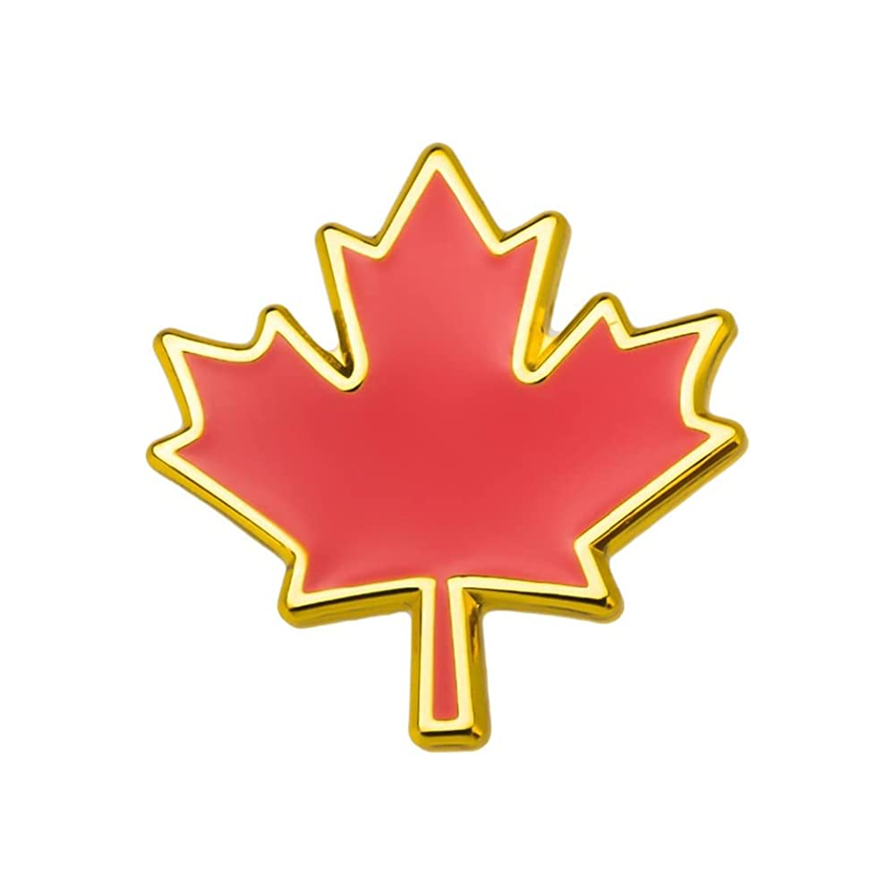 Canadian Maple Leaf Pin Badge Main image