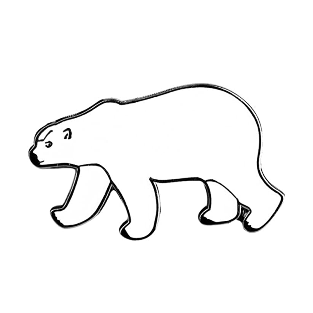 Polar Bear Pin Badge Main image
