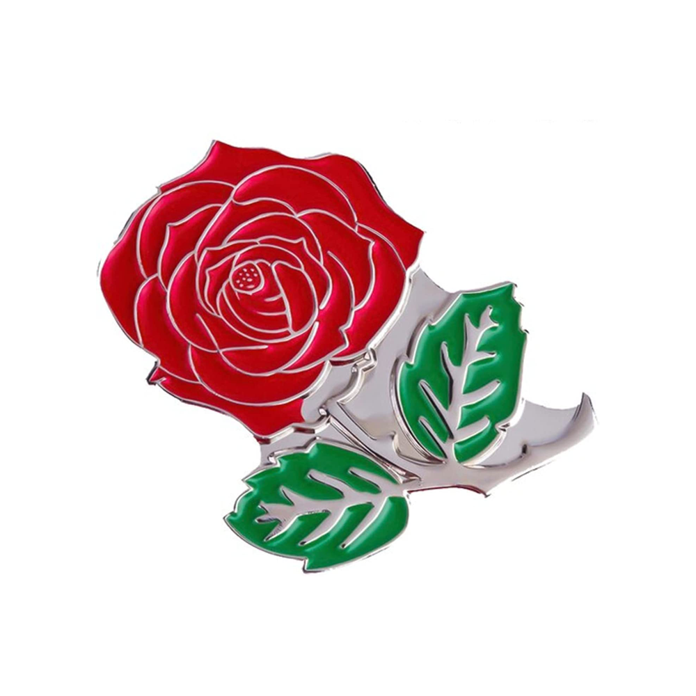 Red Rose Pin Badge Main image